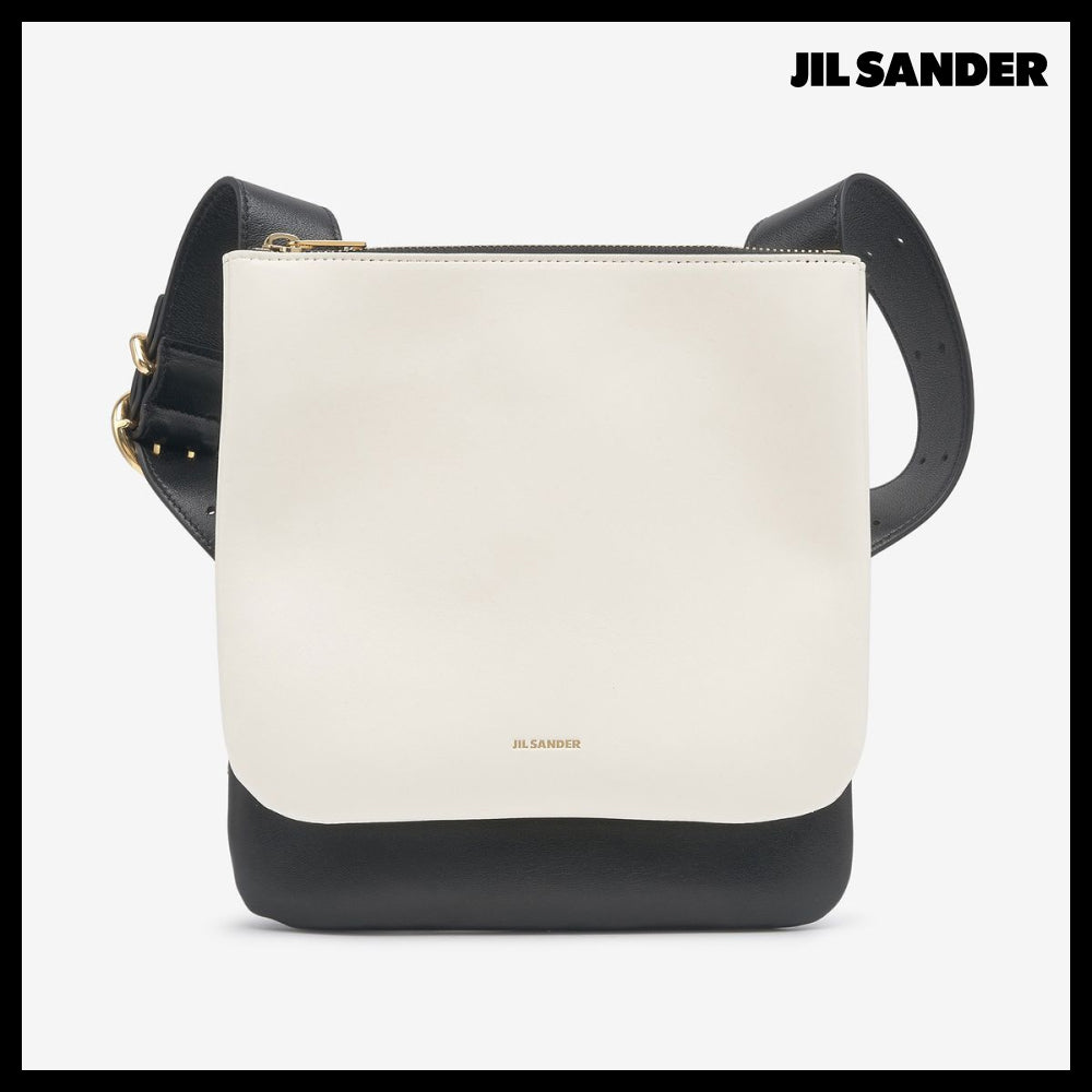 【JIL SANDER】Ombre two-tone shoulder bag black white