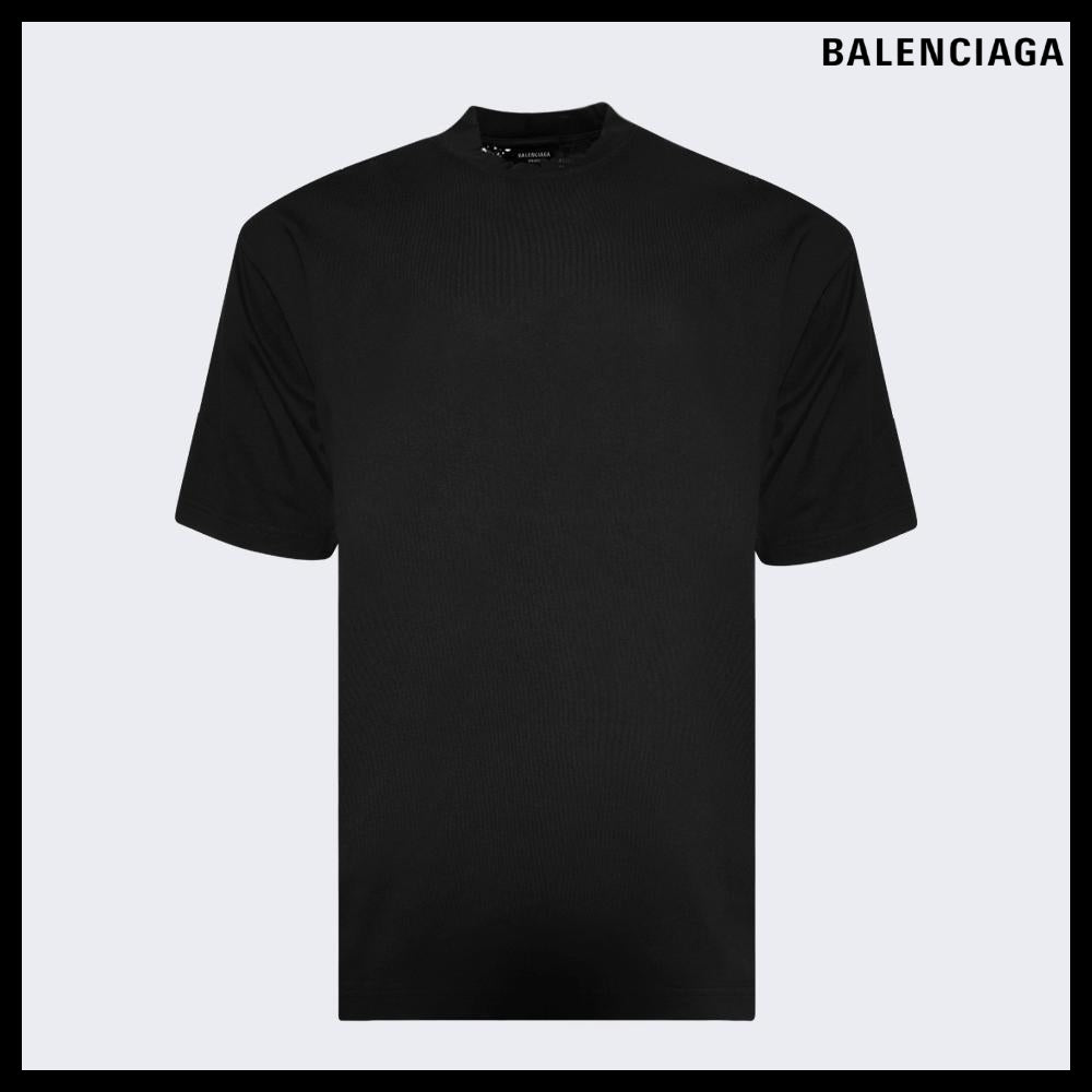 【BALENCIAGA】Medium Fit T-Shirt Faded Black White