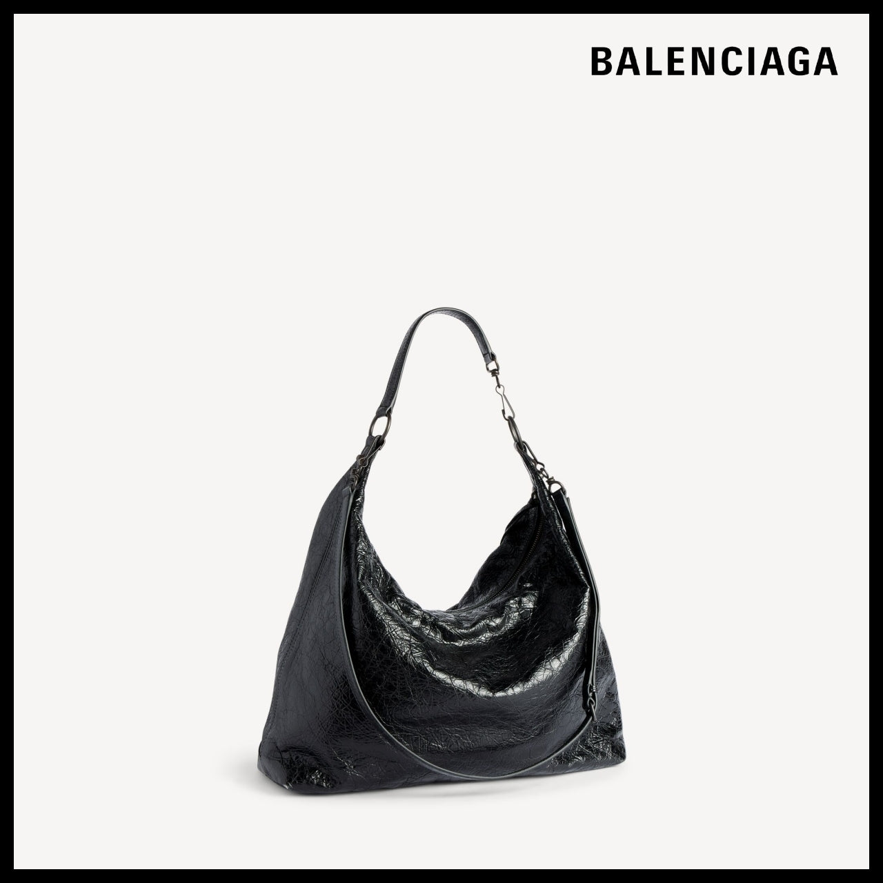 【BALENCIAGA】Le City Hobo Bag Medium Black