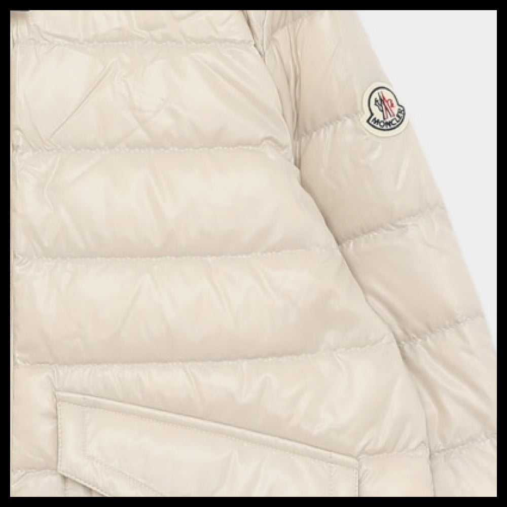 【MONCLER】Patch logo hooded padded girls jacket 597Z8