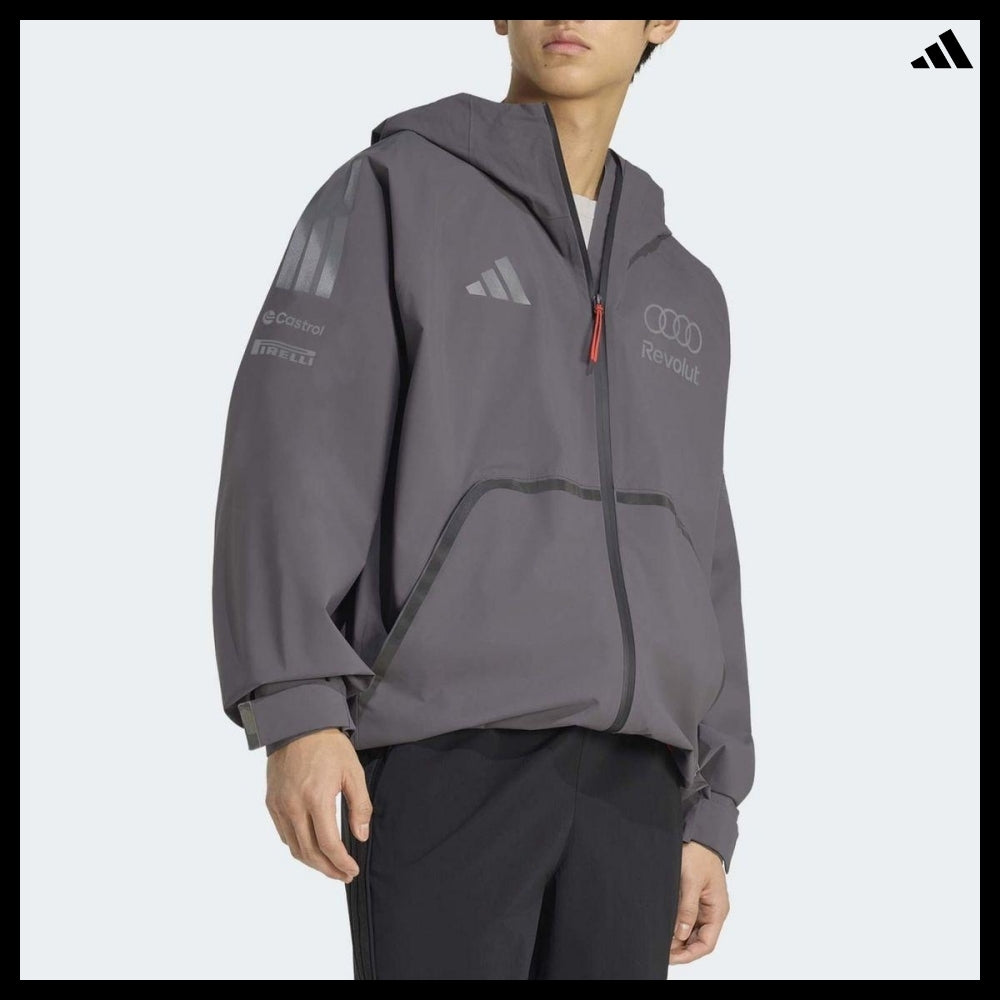 【ADIDAS】F1 Team Engineer & Marketing Rain Jacket Gray