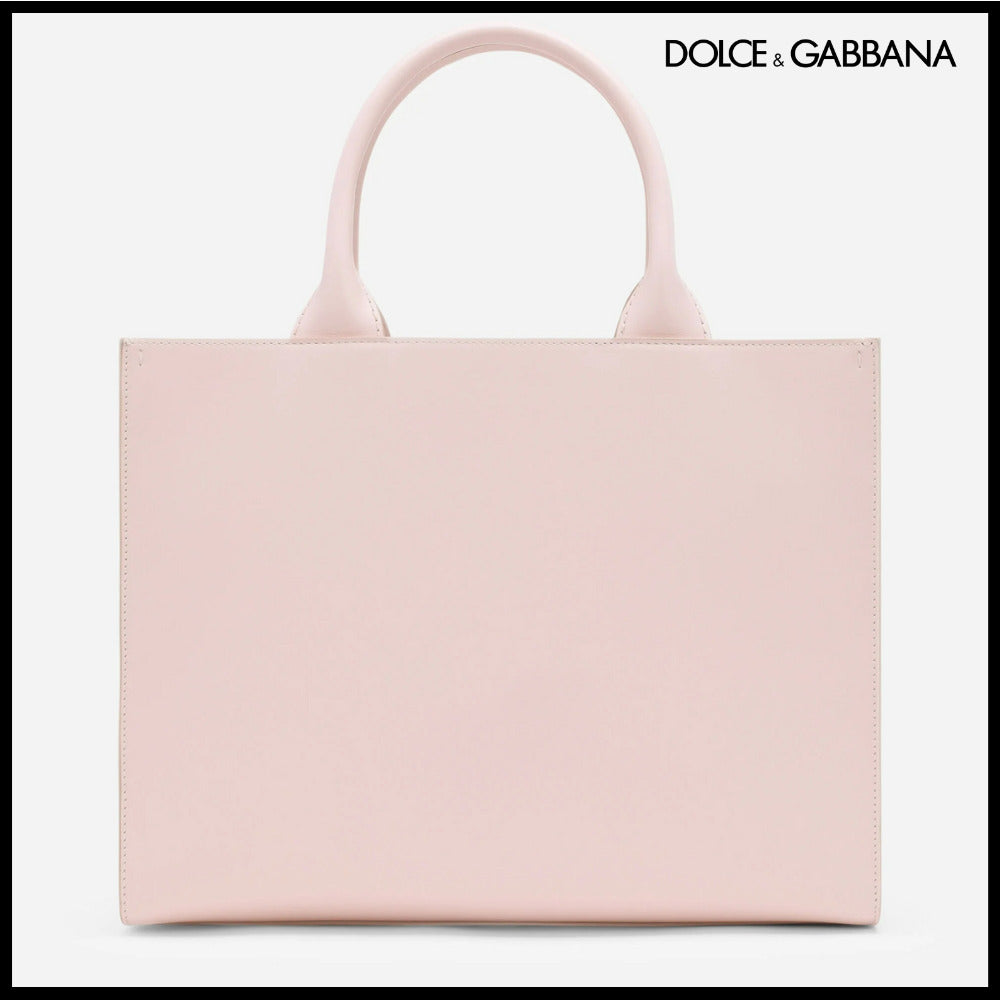【Dolce & Gabbana】Small Calfskin DG Daily Shopper Pink