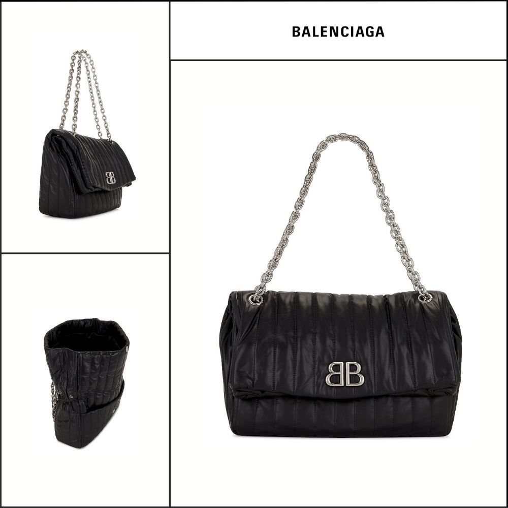 【BALENCIAGA】Monaco Medium Chain Bag Quilted