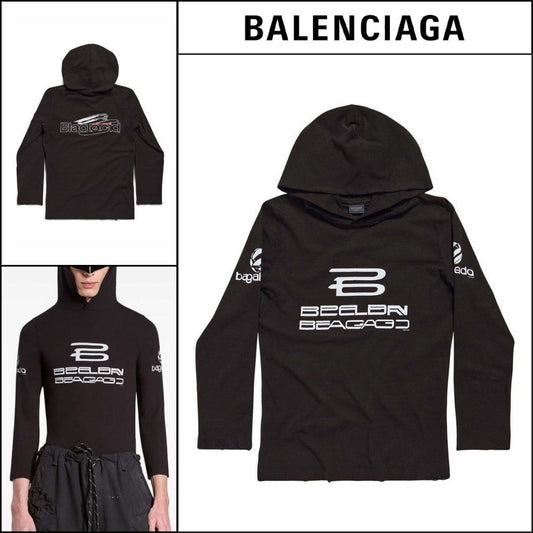 ★Balenciaga アウトレット セール ★ Long Sleeve Hoodie