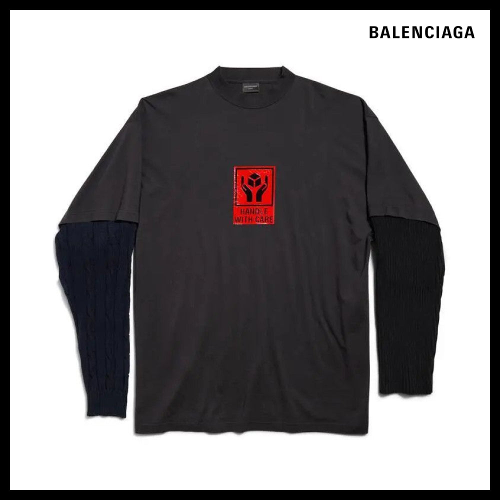 ★Balenciaga アウトレット セール ★With Care Patched Sleeve