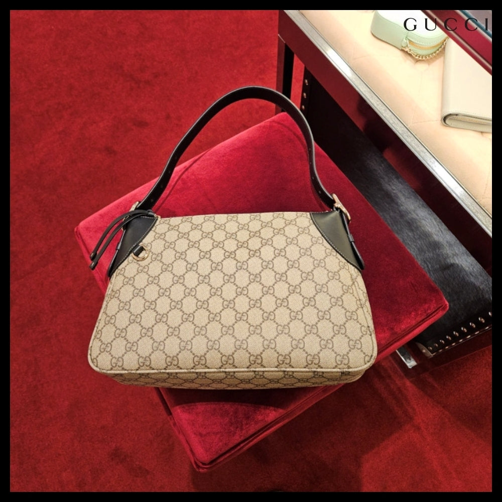 【GUCCI】GG emblem icon canvas medium shoulder bag