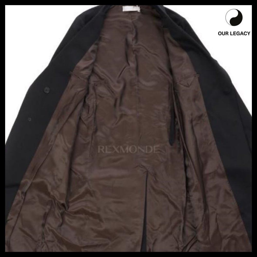 ◆OUR LEGACY◆25FW Robe Overcoat Onyx Black Tech Sateen