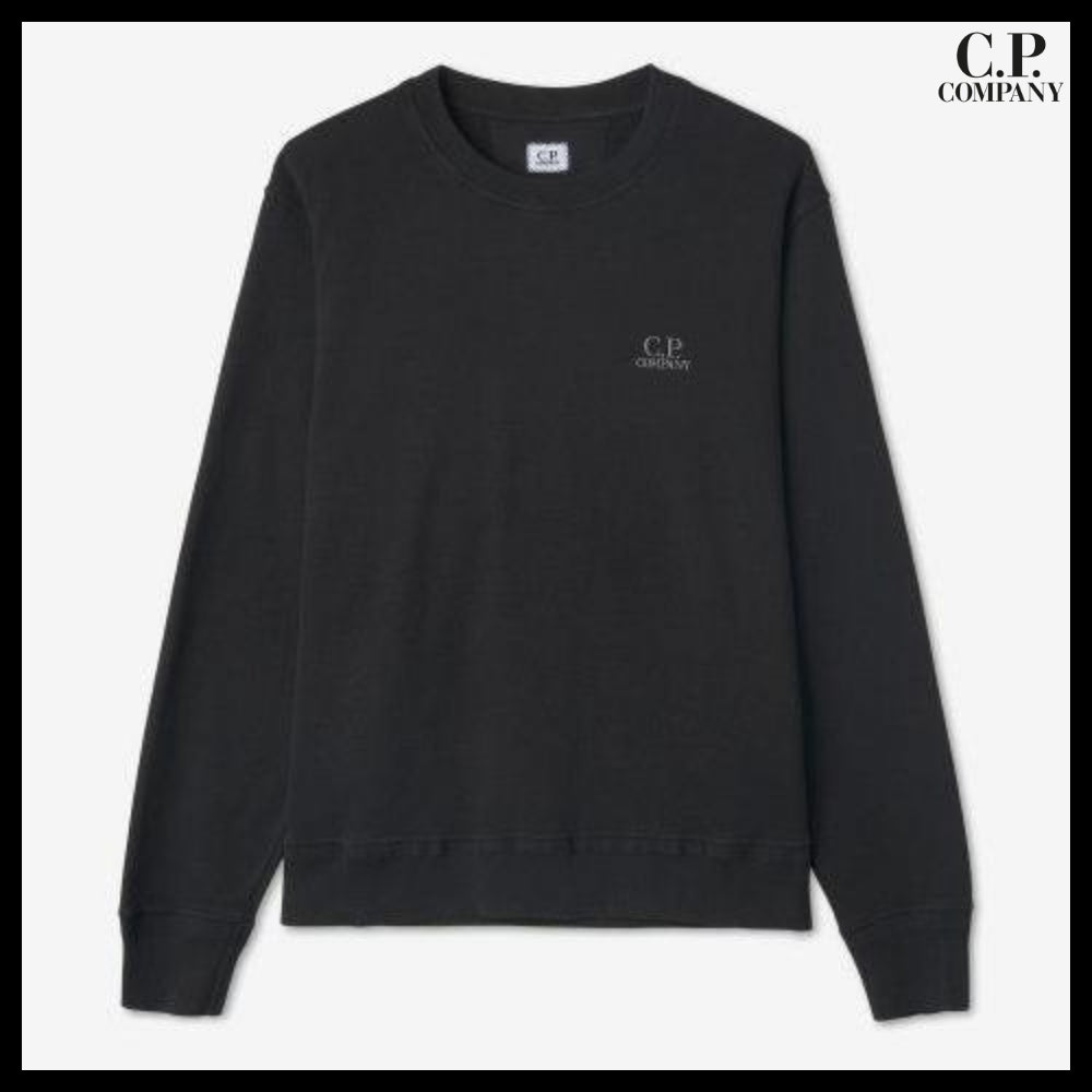 【CP Company】Cotton Fleece Sweatshirt Black