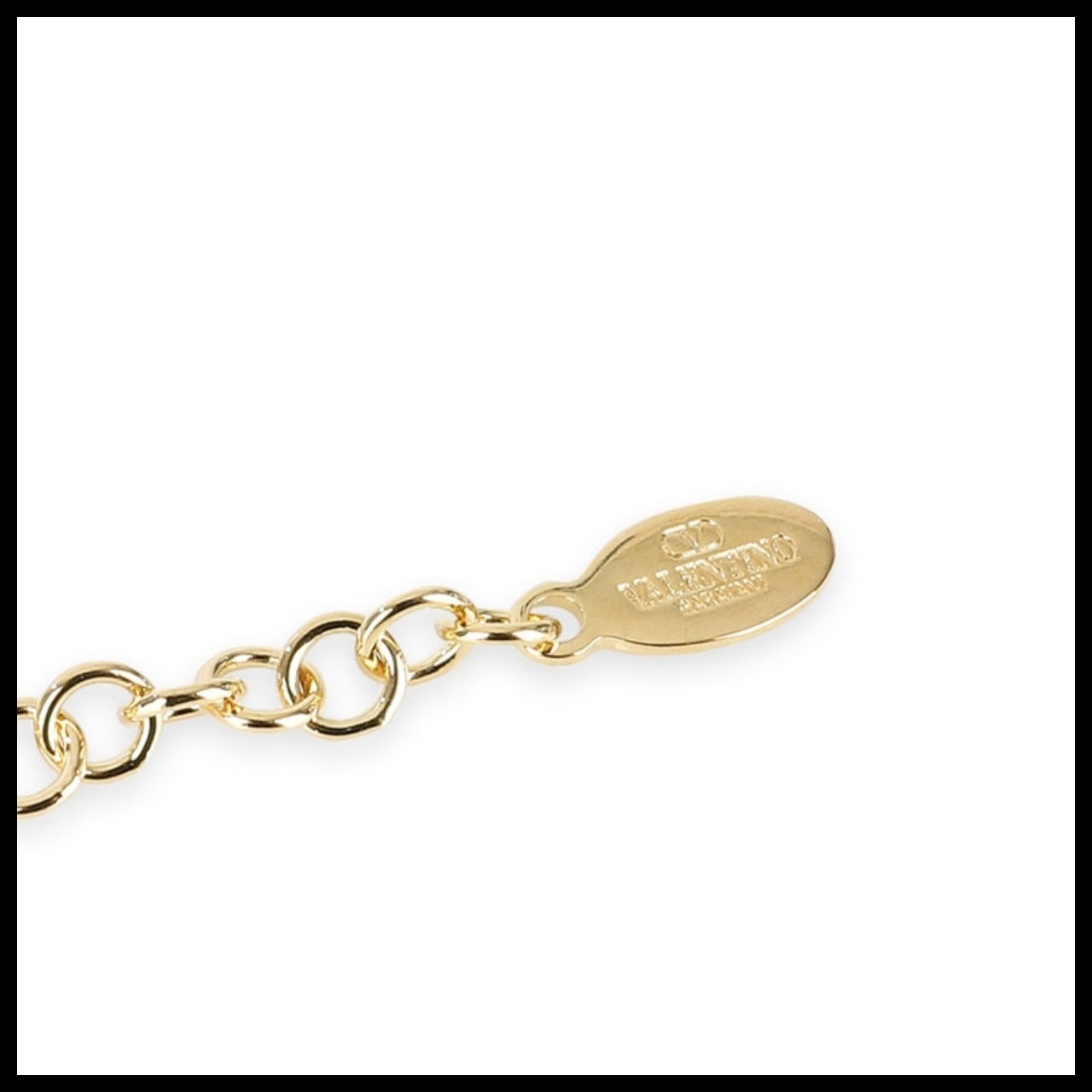 【VALENTINO】V Logo Signature Bracelet Gold