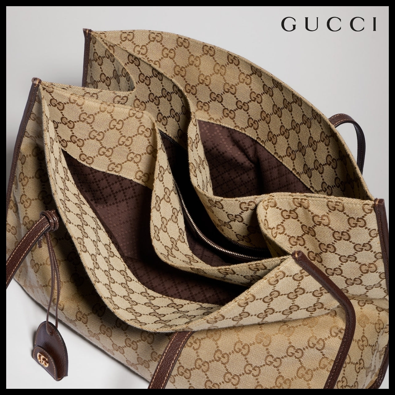 【GUCCI】Charm Large Tote Bag