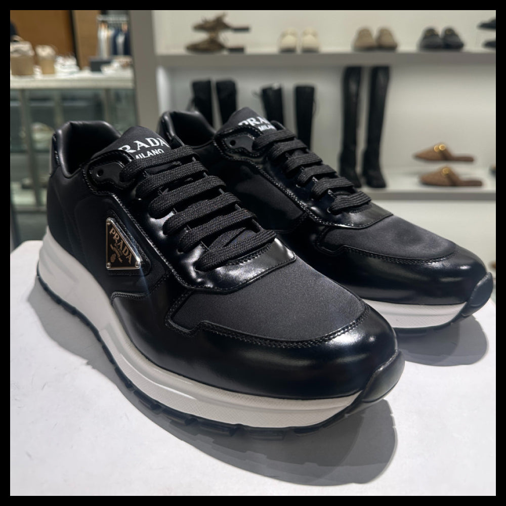 【PRADA】Triangle Logo PRAX Sneakers Men