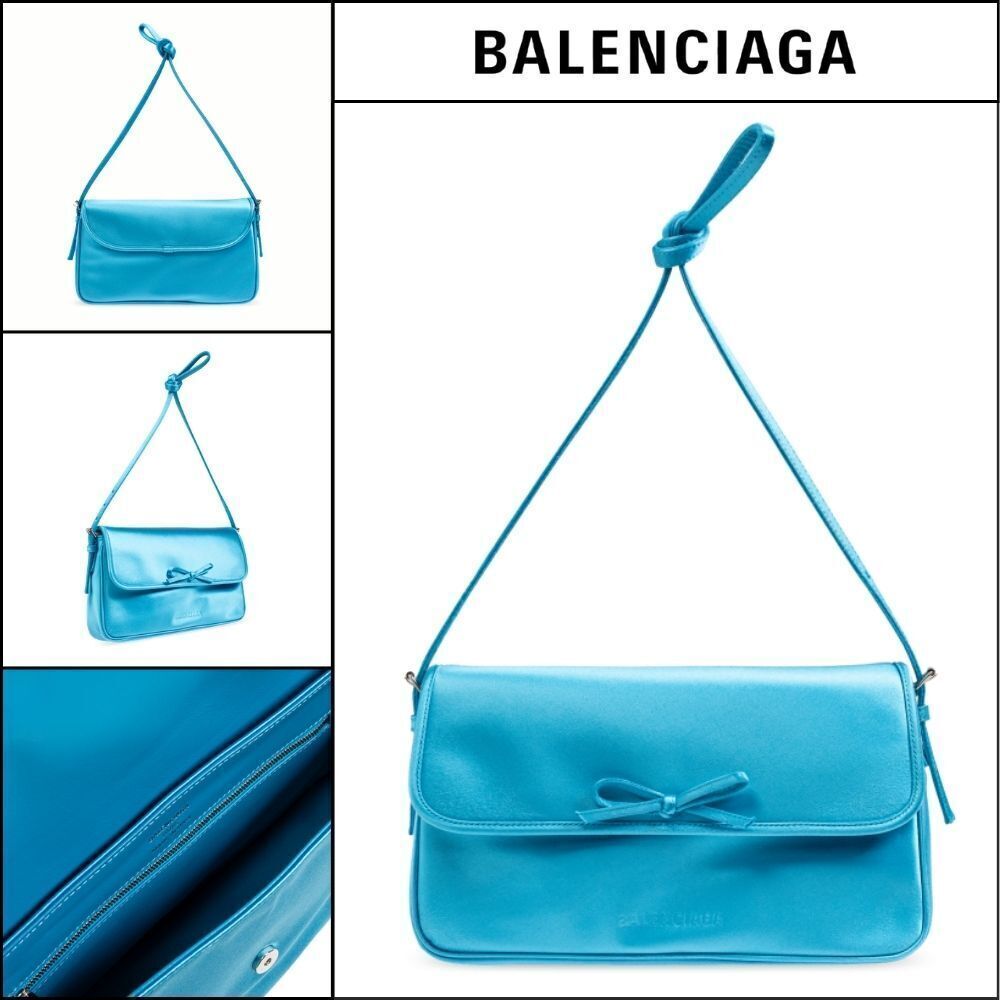 ★BALENCIAGAアウトレット セール ★Leopolda Pochette Blue