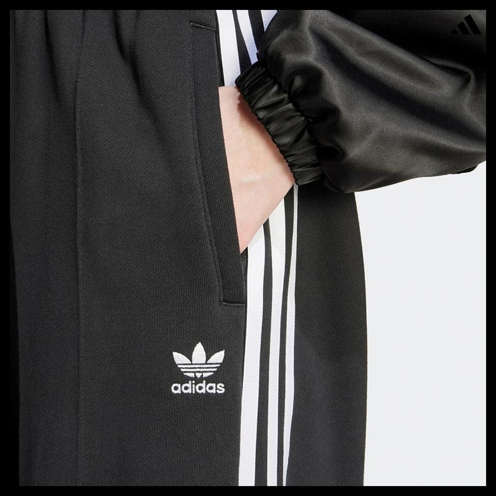 【adidas】3-Stripes Loose French Terry Wide Leg Pants