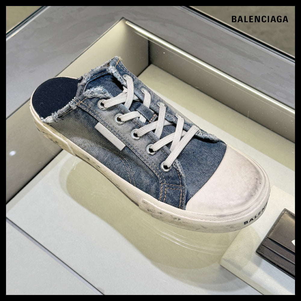 ★BALENCIAGAアウトレット セール ★Denim Paris Mule Sneakers