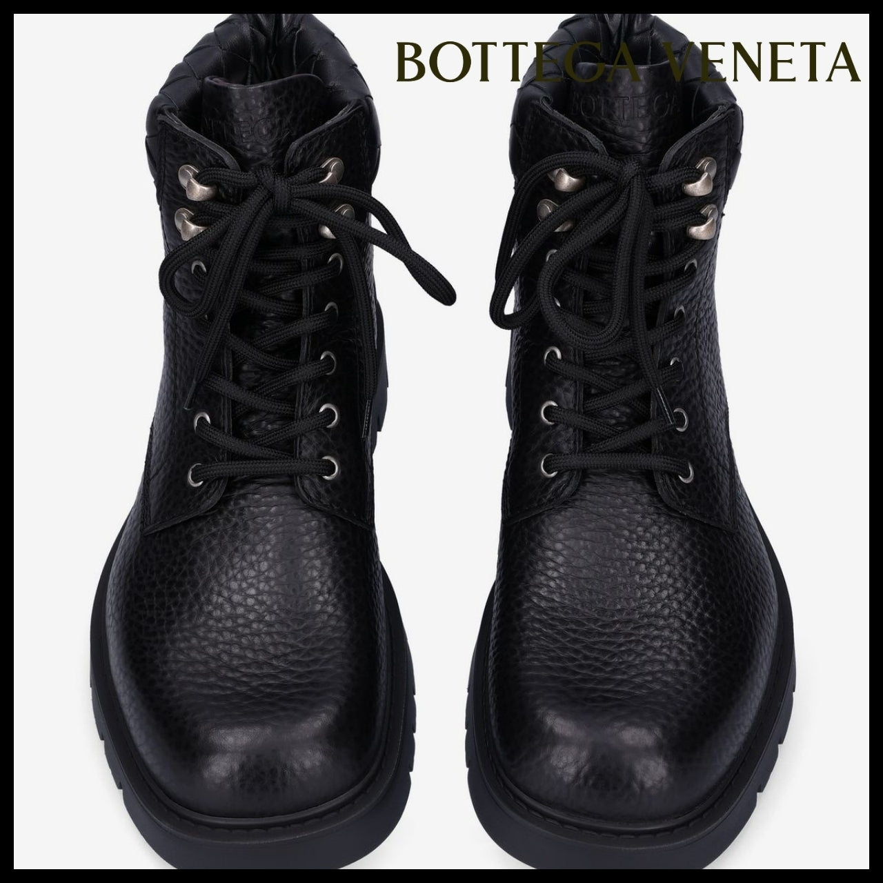 ◆BOTTEGA VENETA◆ レースアップブーツ Lace Up Boots Black