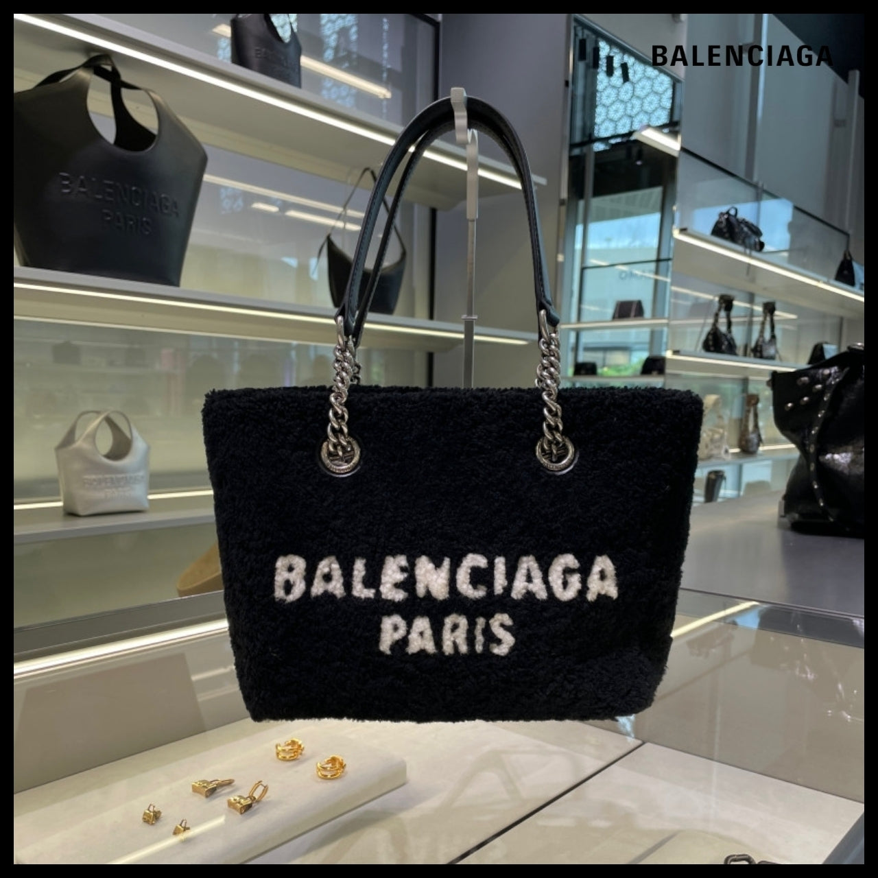 【BALENCIAGA】Duty Free Small Tote Bag Black