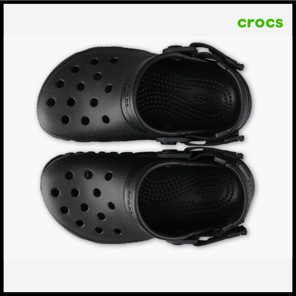 【CROCS】Black Unisex Clog Sandals