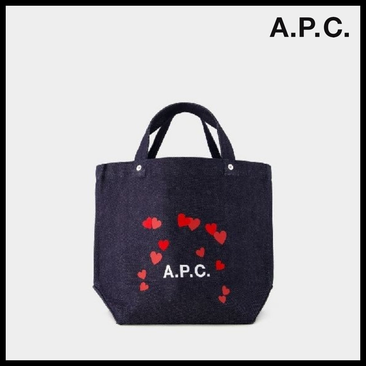 【A.P.C.】Valentine’s Denim Mini Tote Bag mini denim