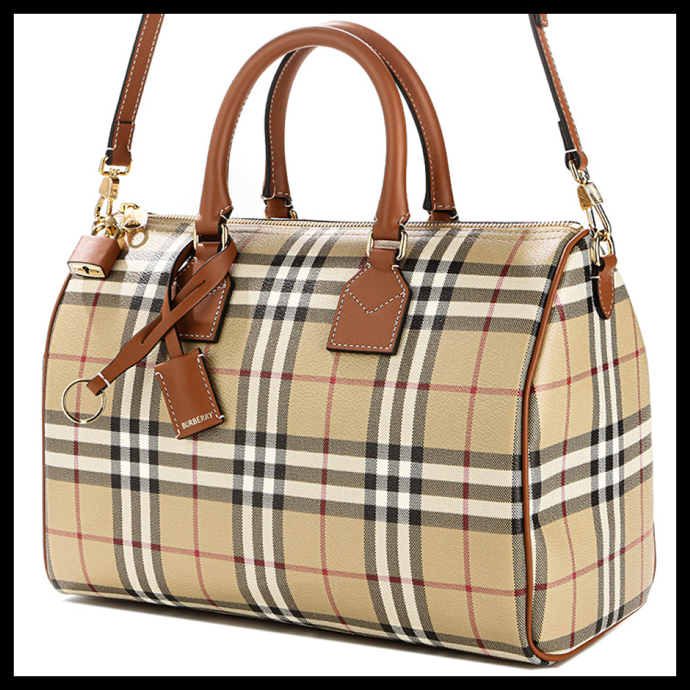 【Burberry】Women’s Bowling Tote Bag bowling tote