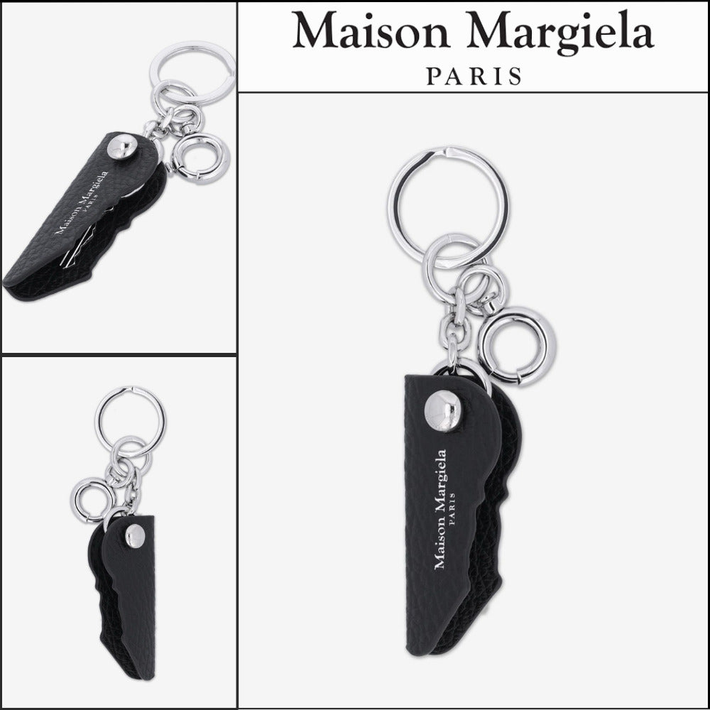 【Maison Margiela】Logo Keyring - Black