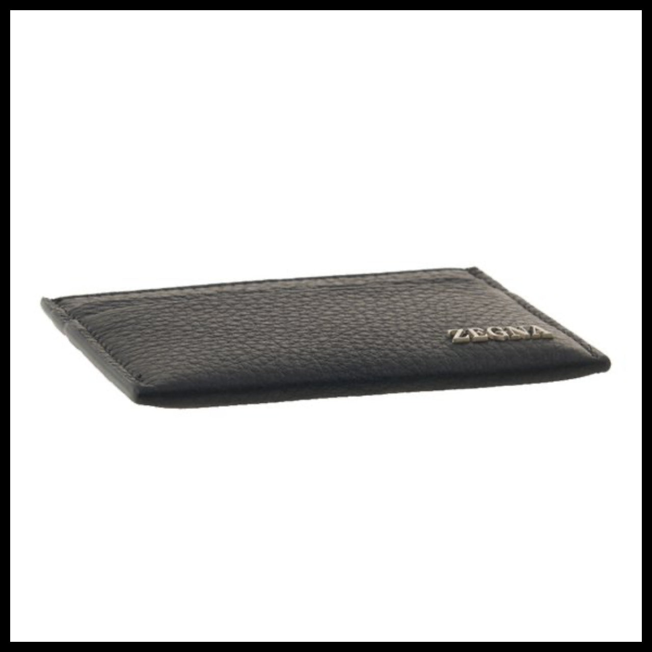 【Zegna】Men's Logo Card Wallet Luxury Classic