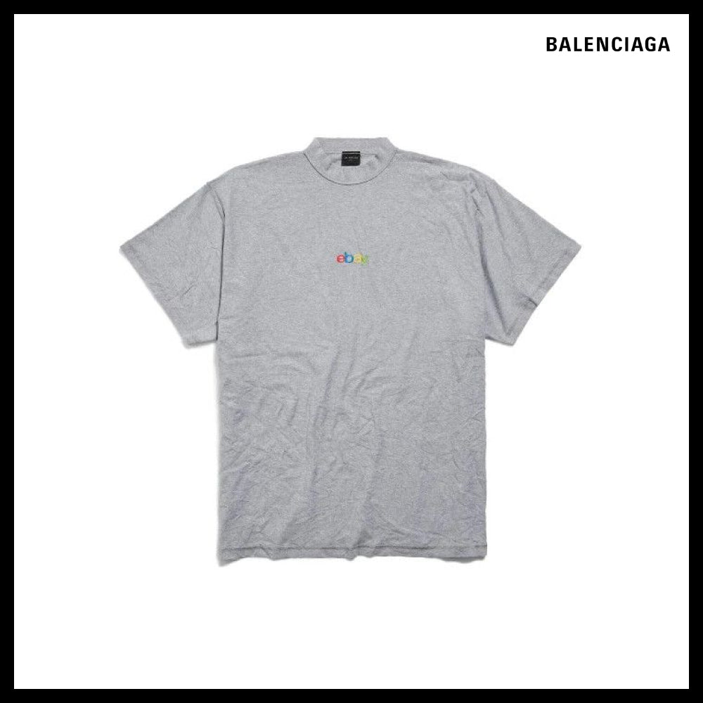 【BALENCIAGA】eBay Inside Out T-Shirt Oversized Gray