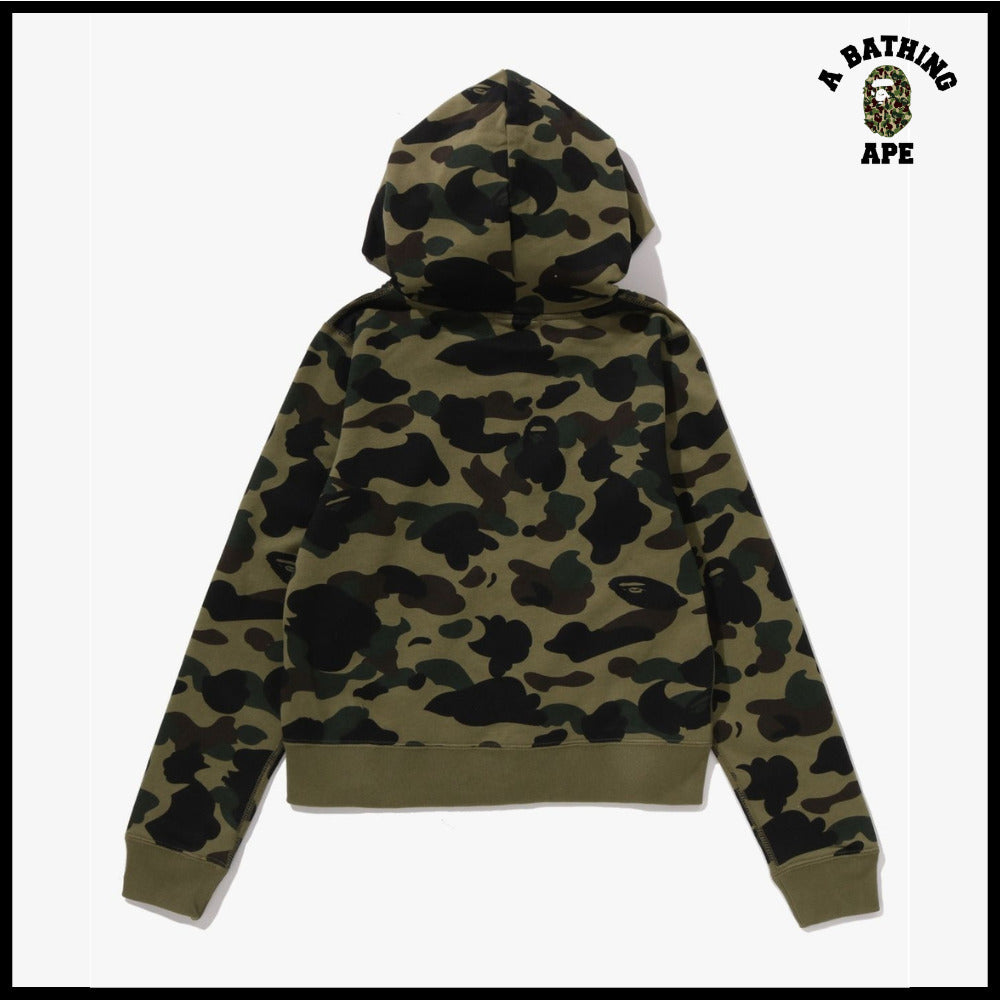 【A BATHING APE】First Camo Zip Hoodie Green