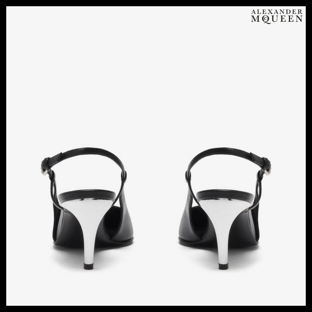 【Alexander Mcqueen】Armadillo Slingback Pump in Black
