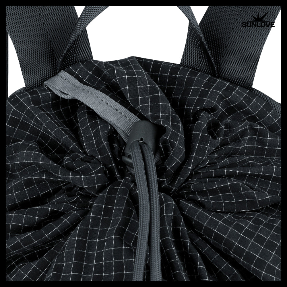 【SUNLOVE】Tourer Gym Sack Black Grid
