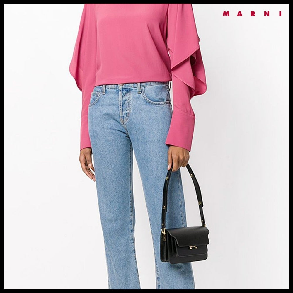 【MARNI】Trunk Mini Crossbody Bag - Black
