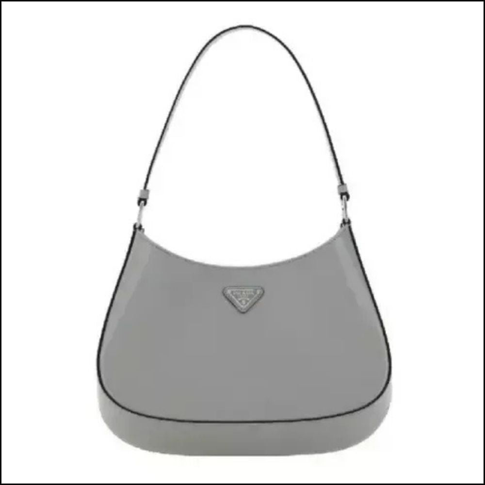 【PRADA】Cleo Brushed Leather Shoulder Bag