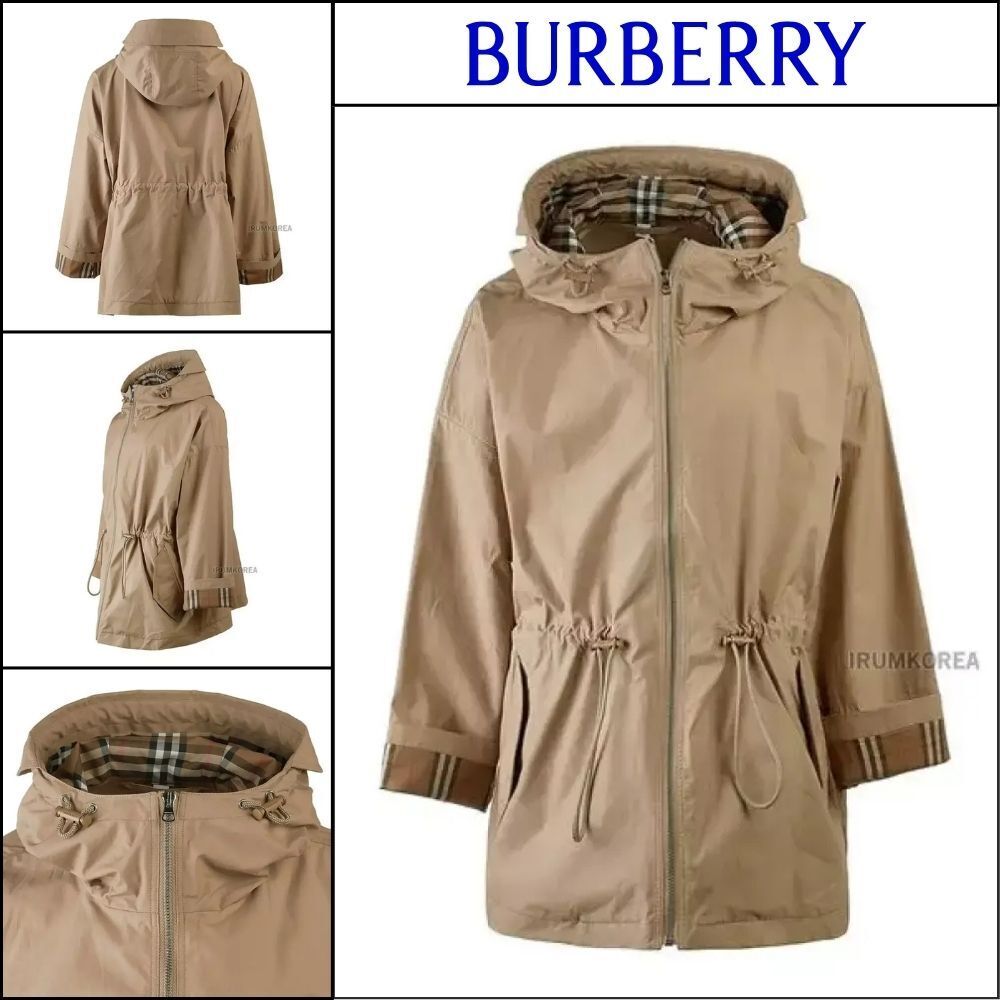 【Burberry】Women’s Birley Drawstring Hooded Jacket