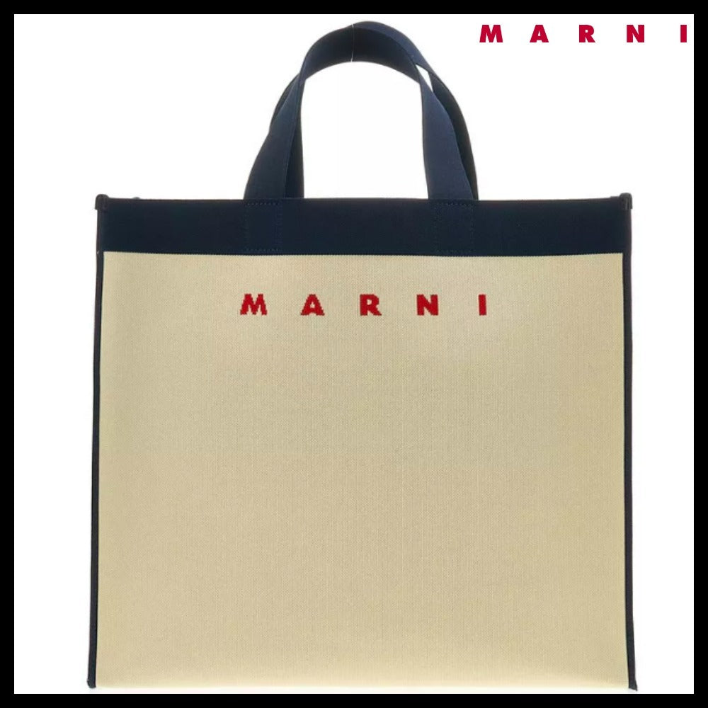 【MARNI】Jacquard Shopping Tote Bag
