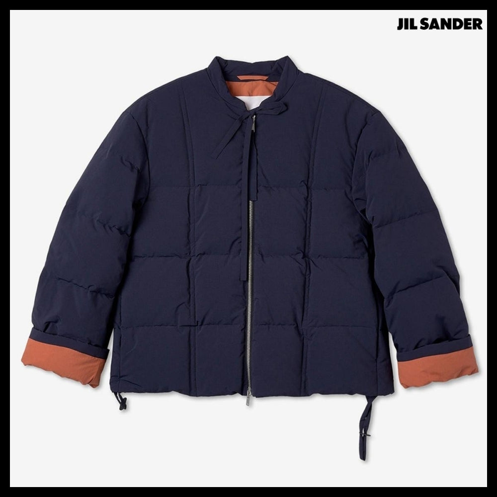 【Jil Sander】Oversized Quilted Down Jacket Navy