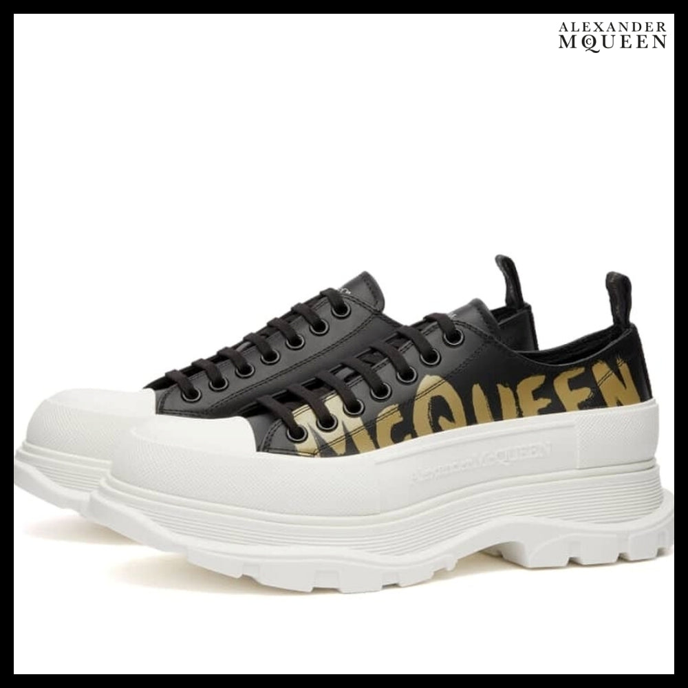 【Alexander Mcqueen】Tread Slick Lace-Up Sneakers