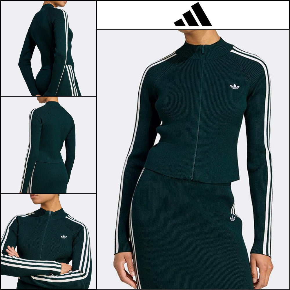 【ADIDAS】Adicolor 3-Stripes Slim Knit Track Top JY2599