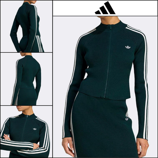 【ADIDAS】Adicolor 3-Stripes Slim Knit Track Top JY2599
