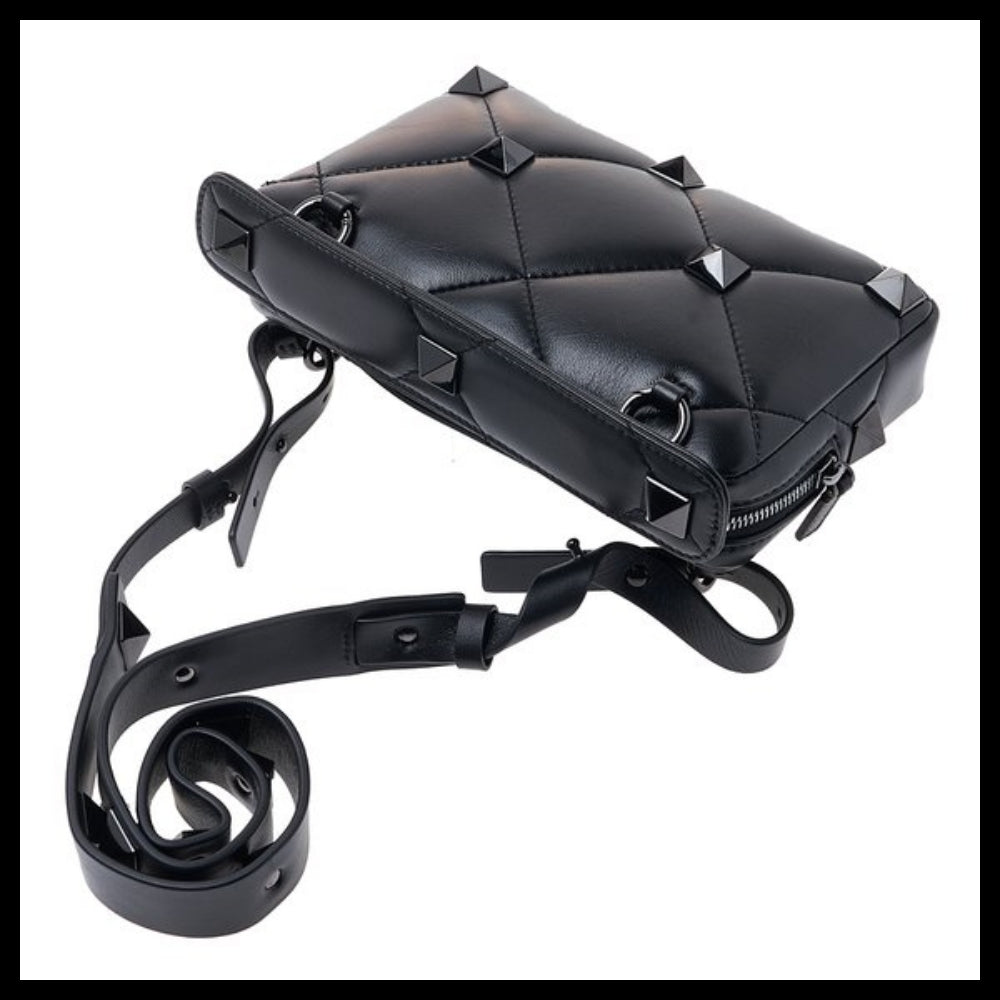 【VALENTINO】Men's Rockstud Crossbody Bag