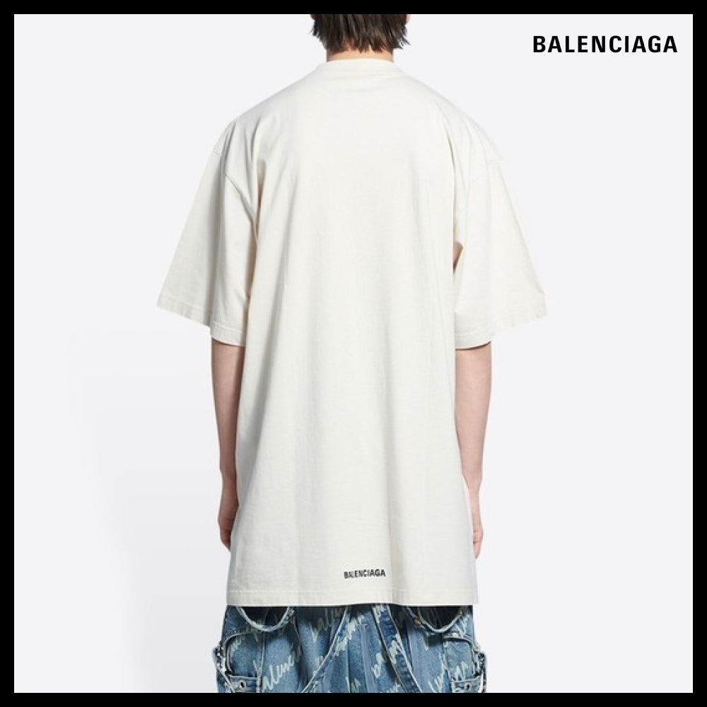 【BALENCIAGA】Back Hem Long T-Shirt Boxy Fit