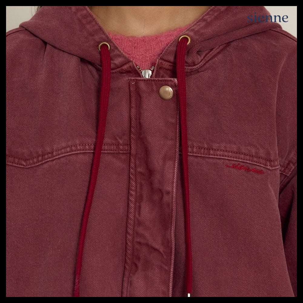 【SIENNE】Elvis Work Jacket Burgundy