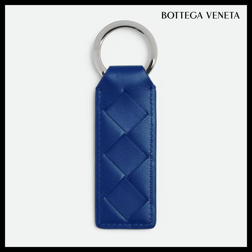 【韓国百貨店 BOTTEGA VENETA】Tab Key Ring Blue Royal