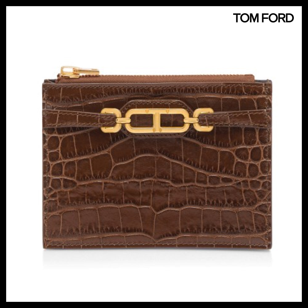 【TOM FORD】Leather Zipped Card Holder S0476 LCL395X 1Y001