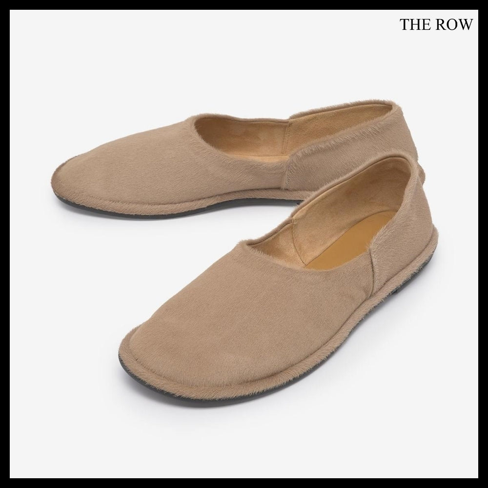 【The Row】Canal Slip ons Beige
