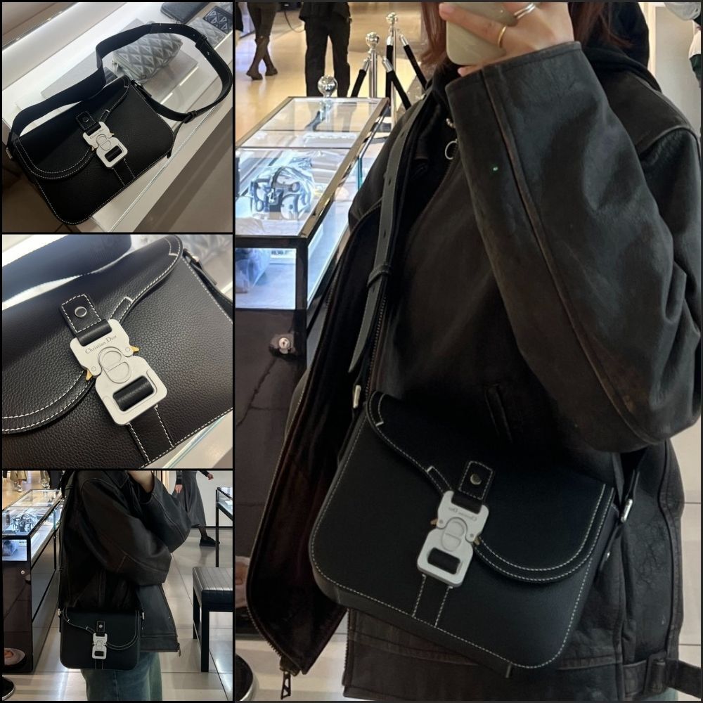 【Dior】Saddle Small Flap Strap Bag H00N