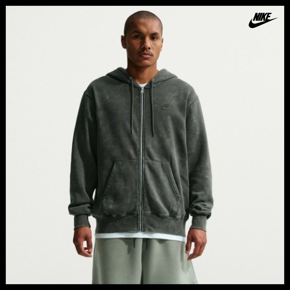 【Nike】Club Men’s Full-Zip Fleece Hoodie 3 Colors