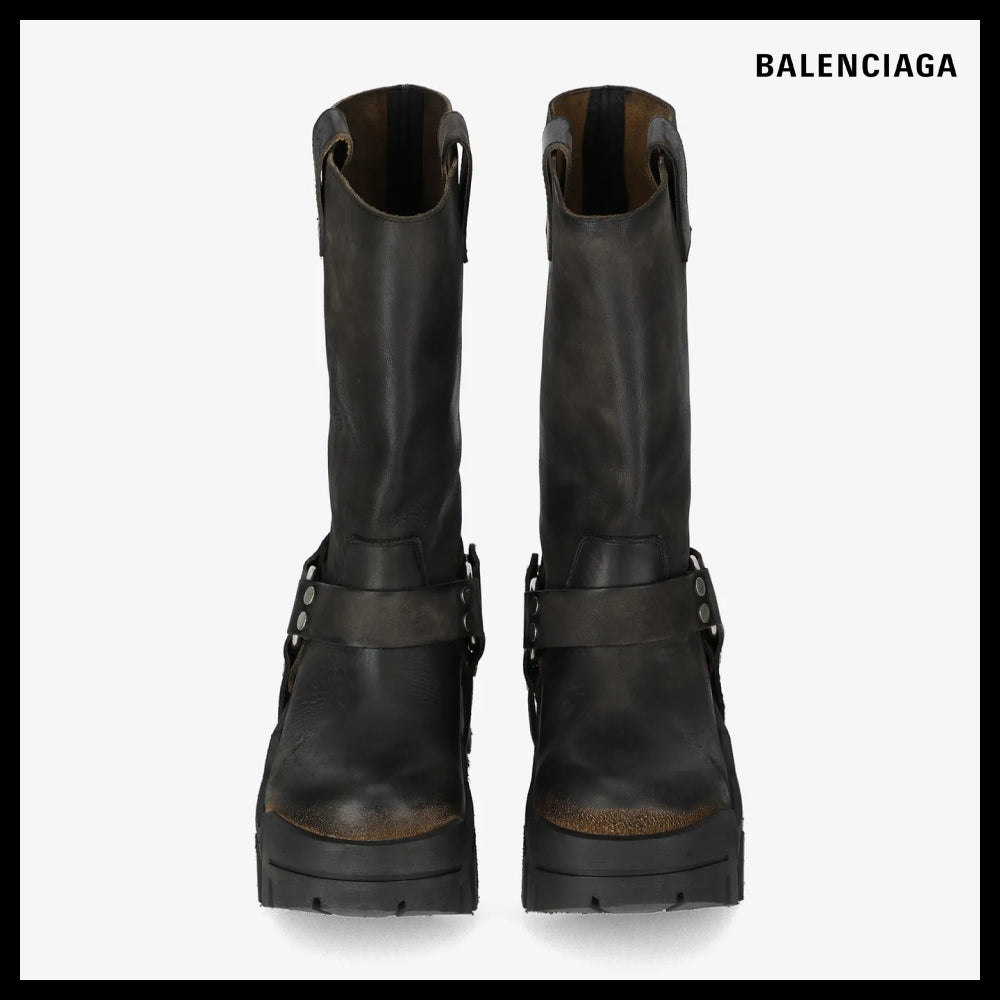【BALENCIAGA】Bulldozer Harness Boots - Black 1021