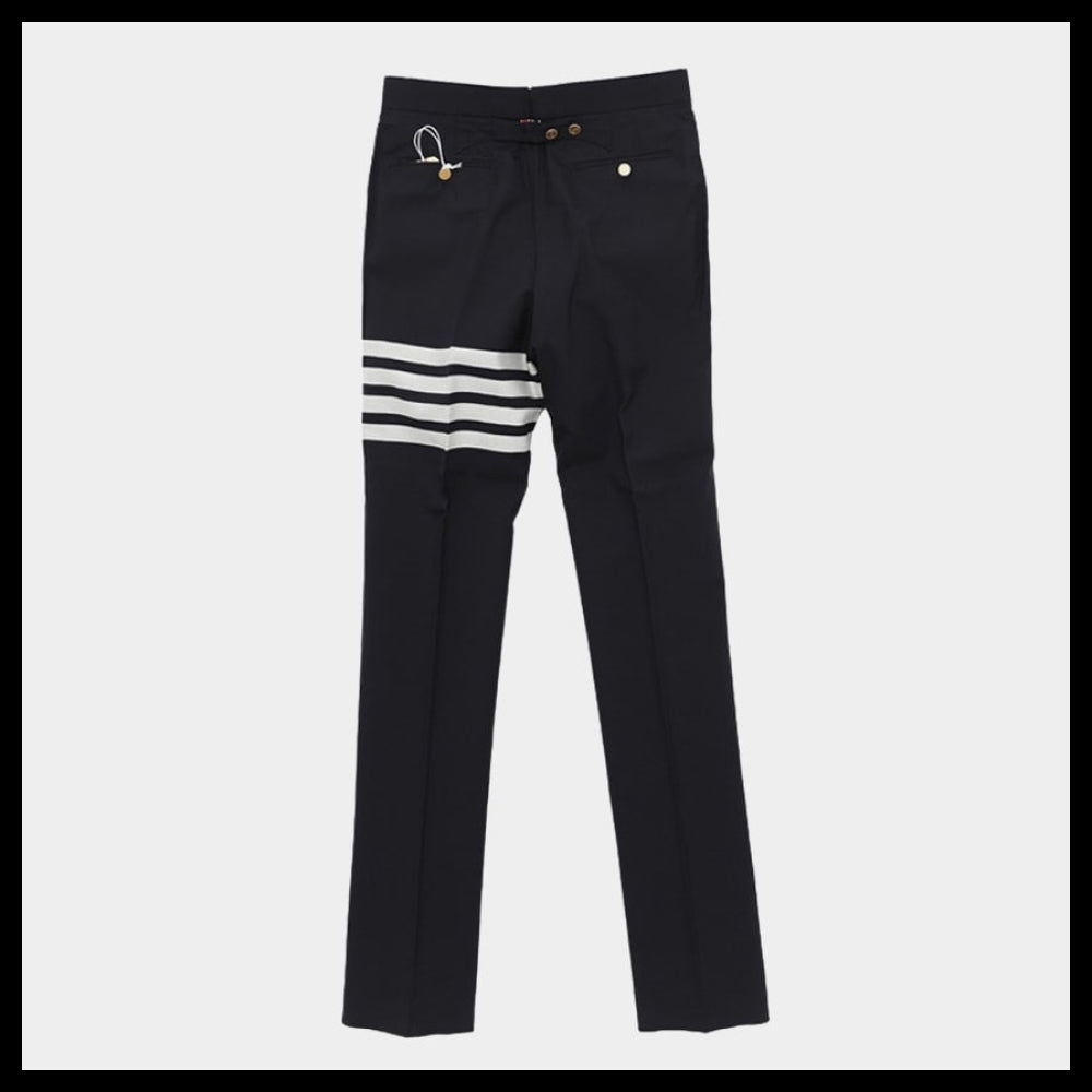 【THOM BROWNE】Four-bar classic wool slacks
