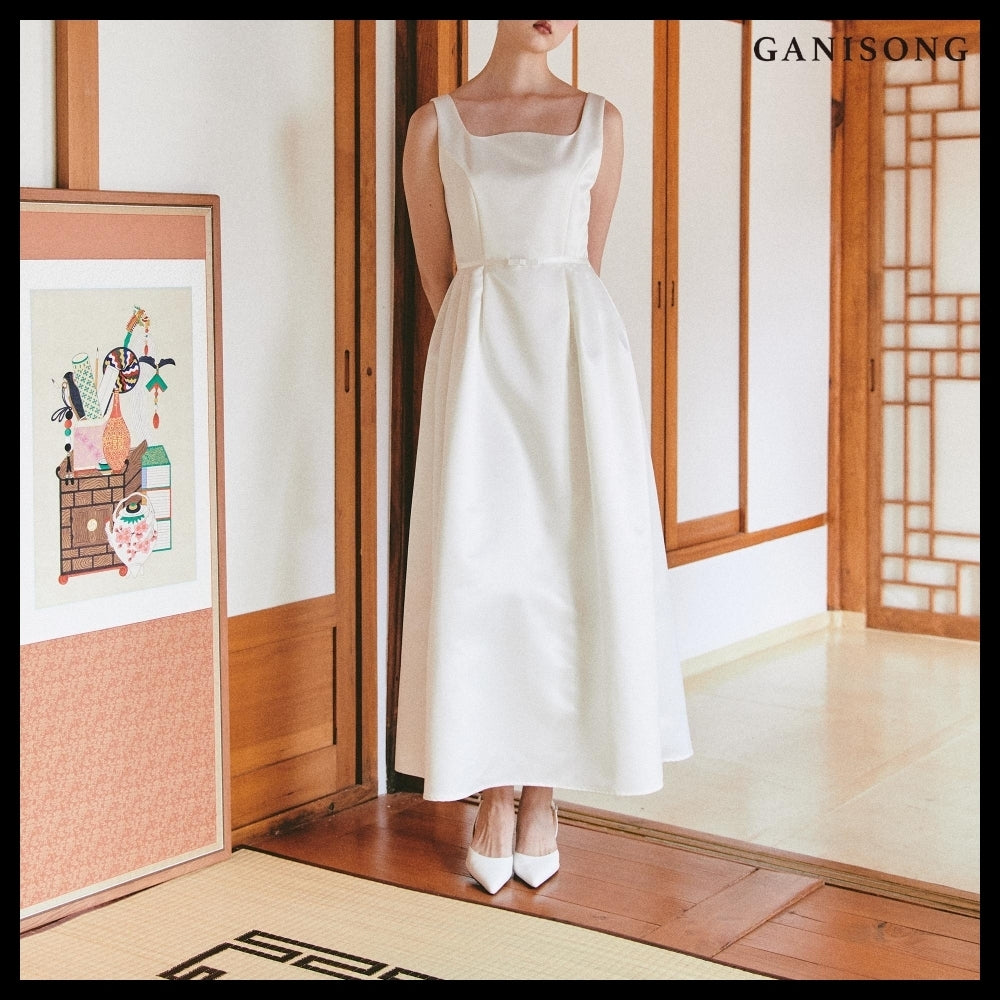【GANISONG】Bridal Audrey Lady Dress White