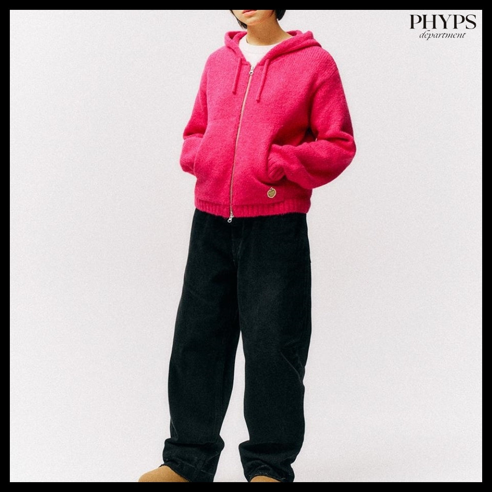 【PhypsDepartment】ハート アップル ニット フードジップアップ