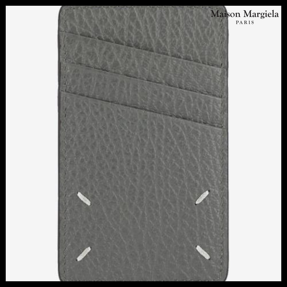 【Maison Margiela】Calendar Logo Vertical Card Holder Grey